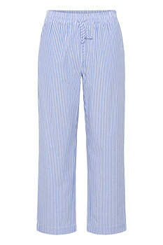 ElmikoSZ Pants Chambray Blue White Stripe