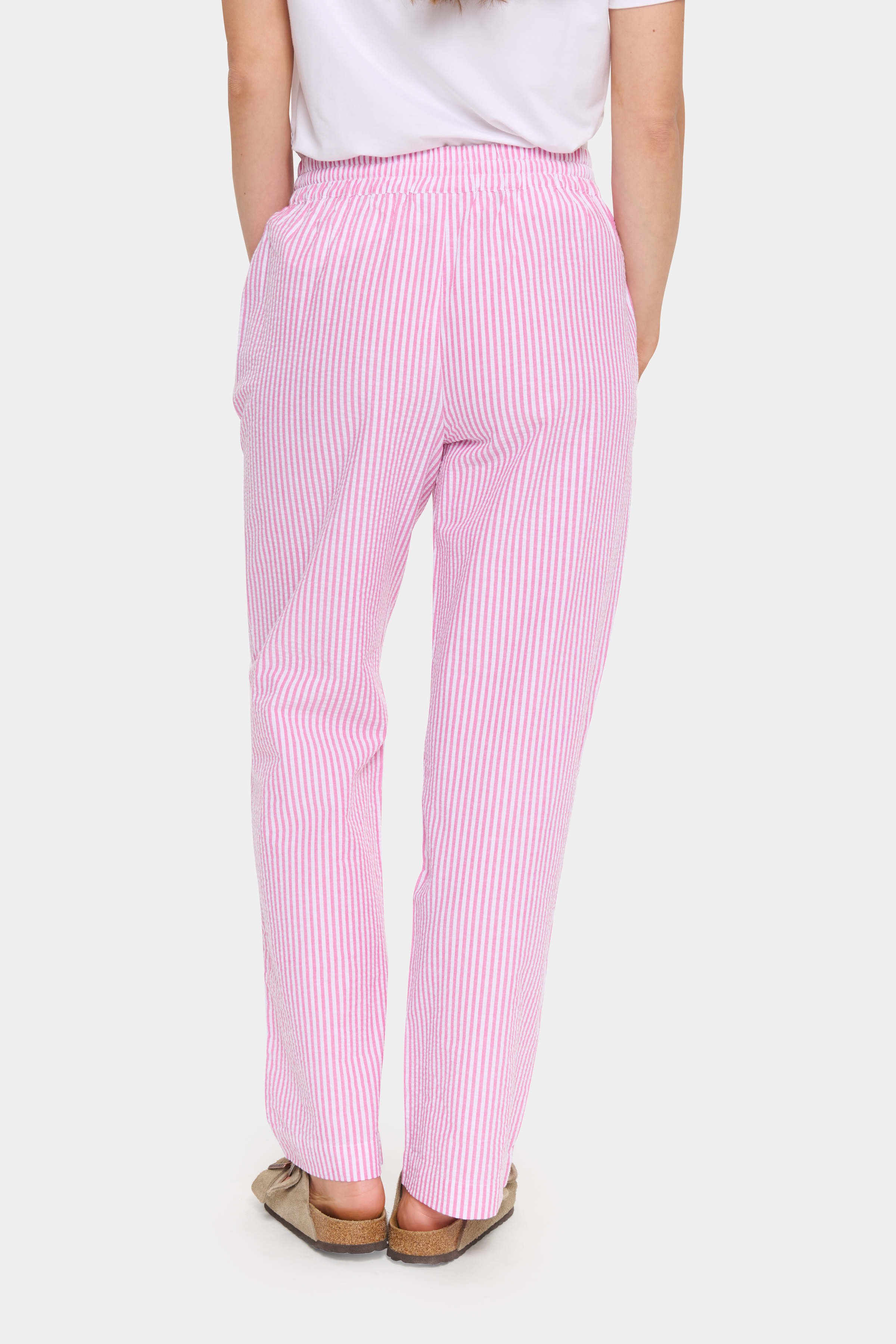 ElmikoSZ Pants Fandango Pink White Stripe - 7