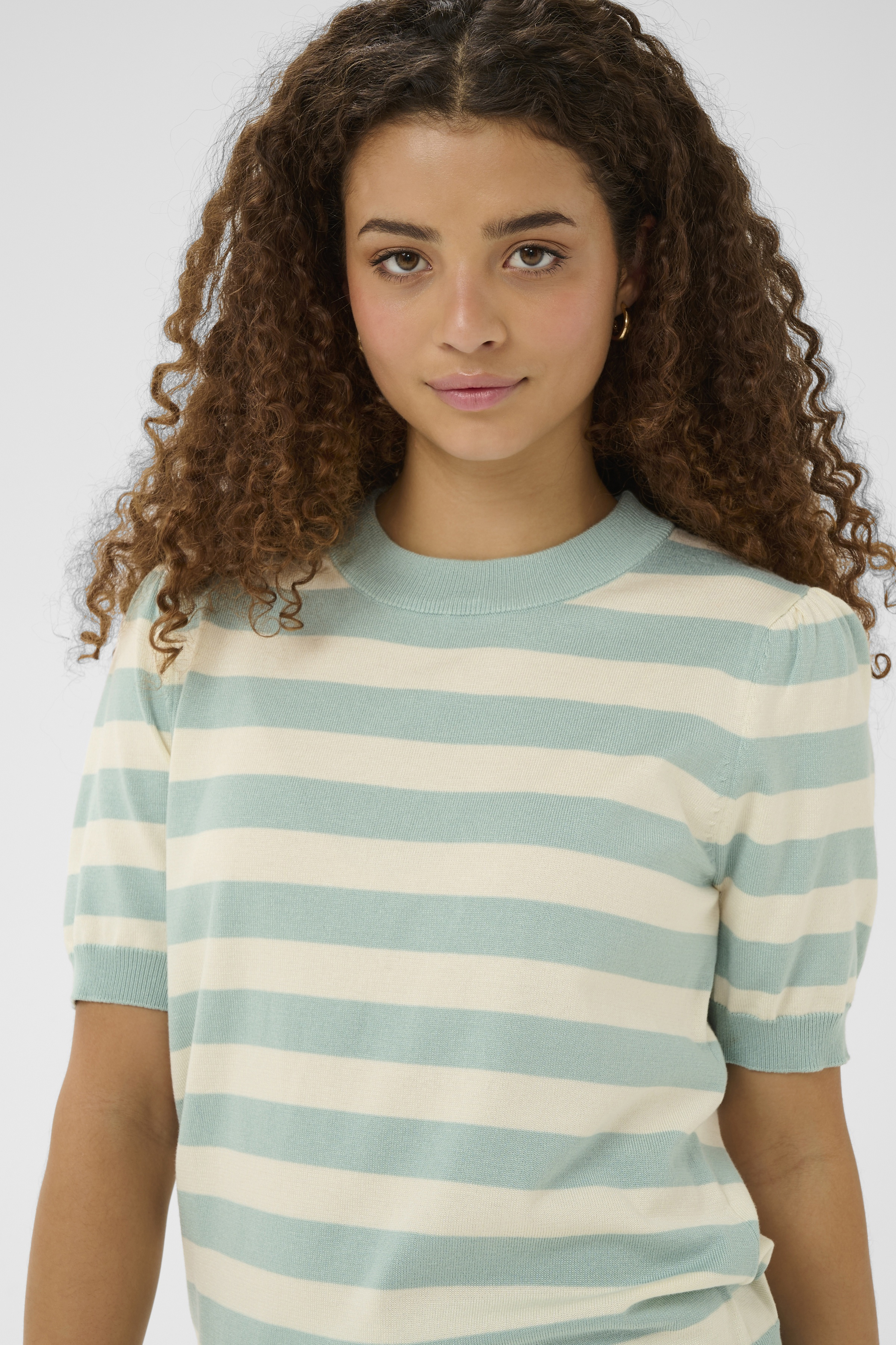 MilaSZ SS Block Stripe Pullover Ether Seedpearl Block Stripe - 3