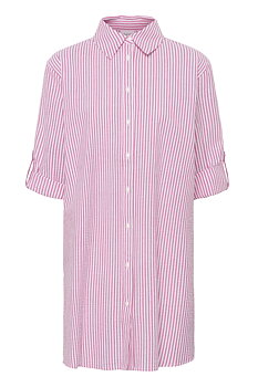 HaddaSZ Tunic Fandango Pink White Stripe