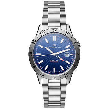 41 Sjöö Sandström Royal Steel Worldtimer Limited Edition SAS 80 Years 41, 30.100:-