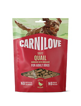 Carnilove Dog Soft Snack Quail enriched w. Oregano 200 g - mjukt hundgodis