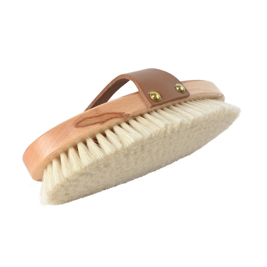 BORSTIQ GOAT HAIR BRUSH WITH LEATHER STRAP L - 3