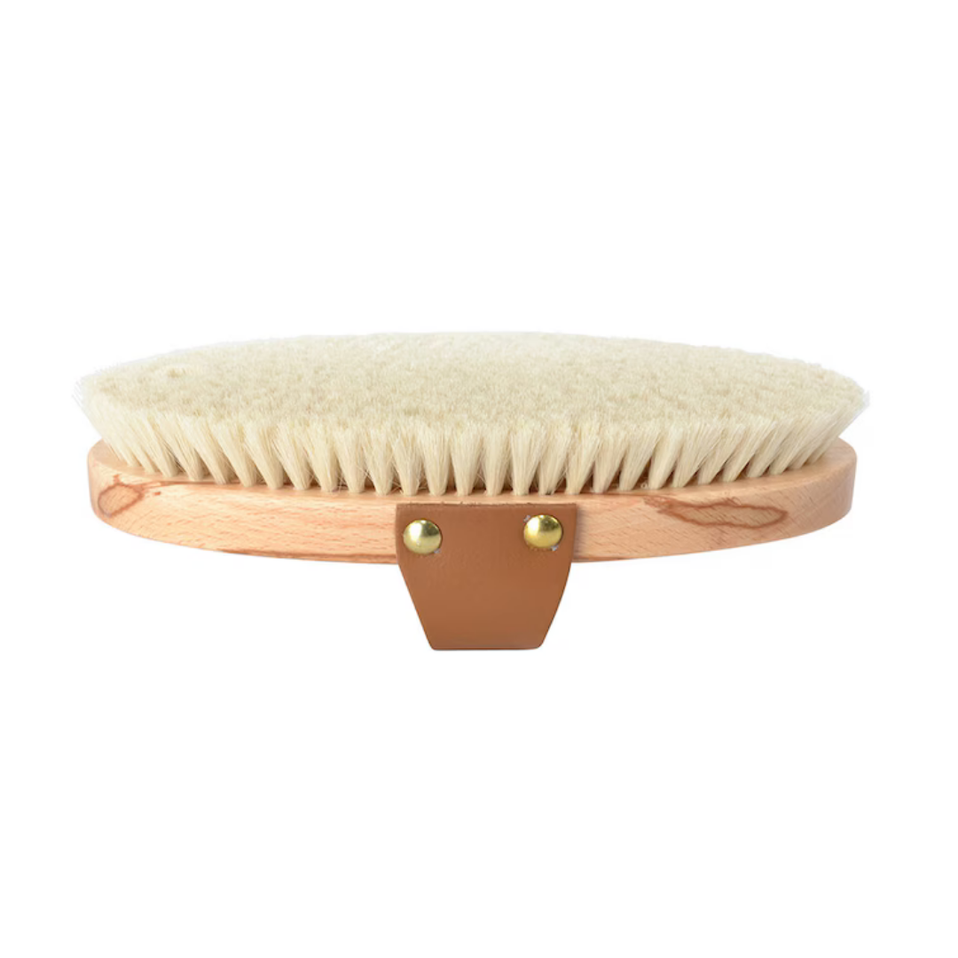 BORSTIQ GOAT HAIR BRUSH WITH LEATHER STRAP L - 4