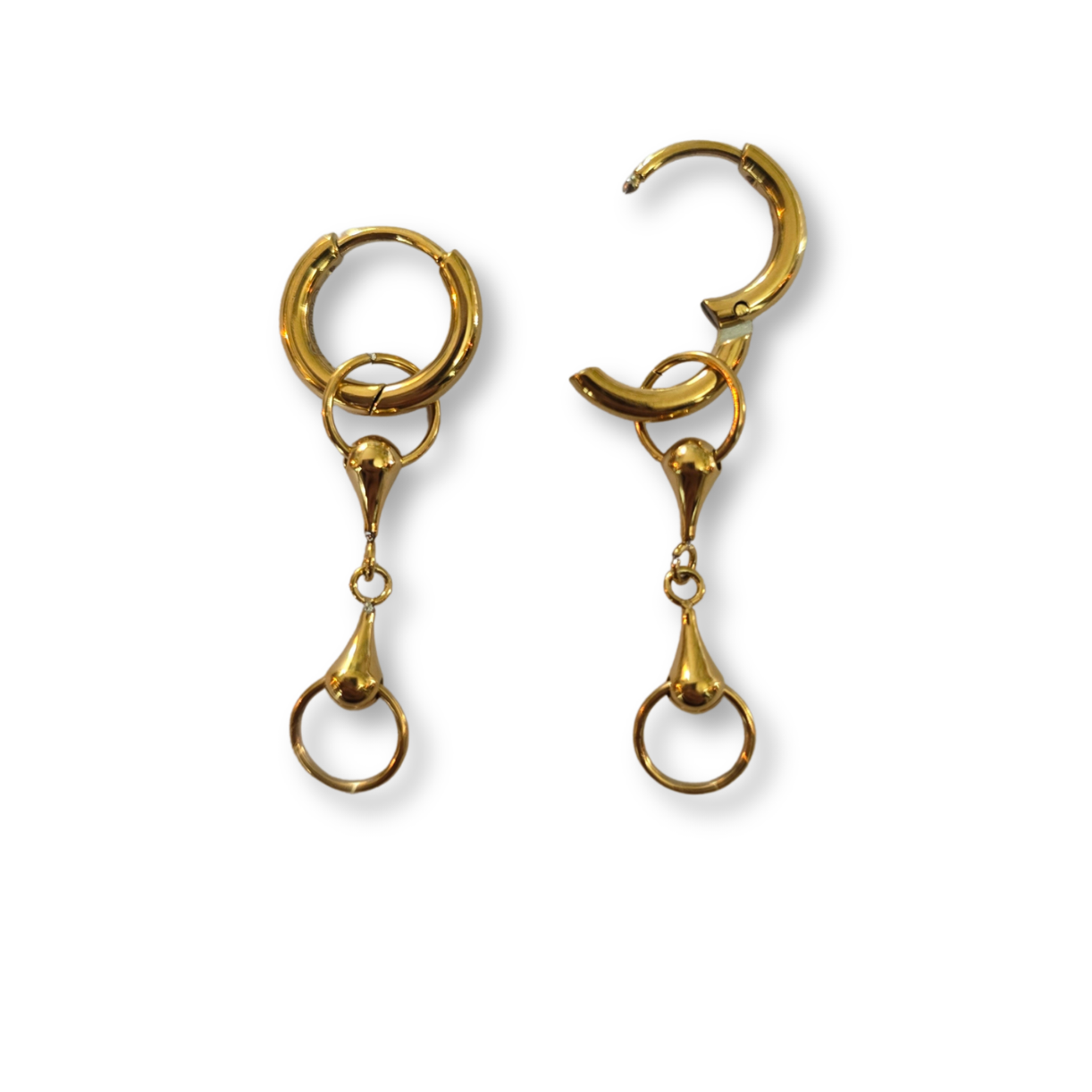 Bit Earrings Gold - 2