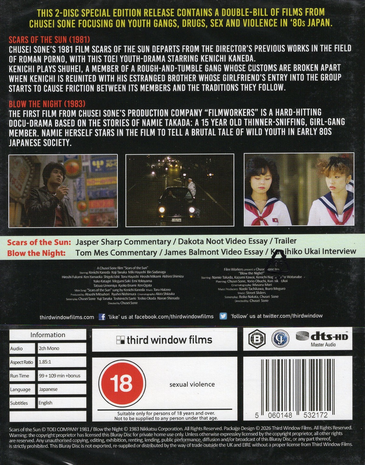 Scars Of The Sun / Blow The Night (Limited Edition) (ej svensk text) (Blu-ray) - 2