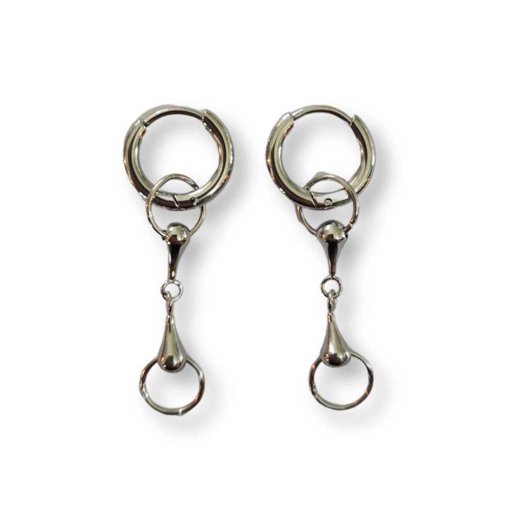 Bit Earrings Silver