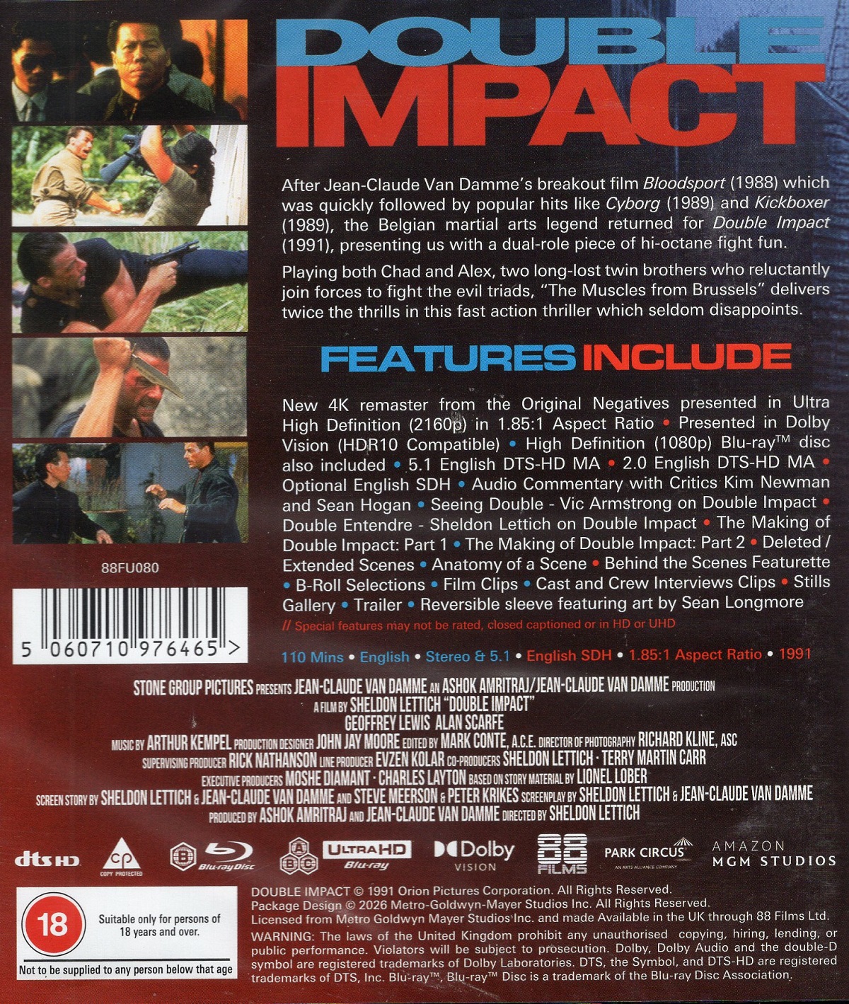 Double Impact (ej svensk text) (4K Ultra HD + Blu-ray) - 2