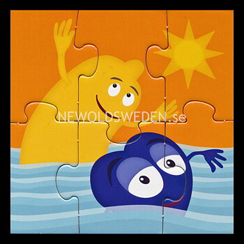 BIBBI OCH DODDO - PUZZLE 1 - BABBLARNA - 100 x 100 x 2.5  mm - PU12