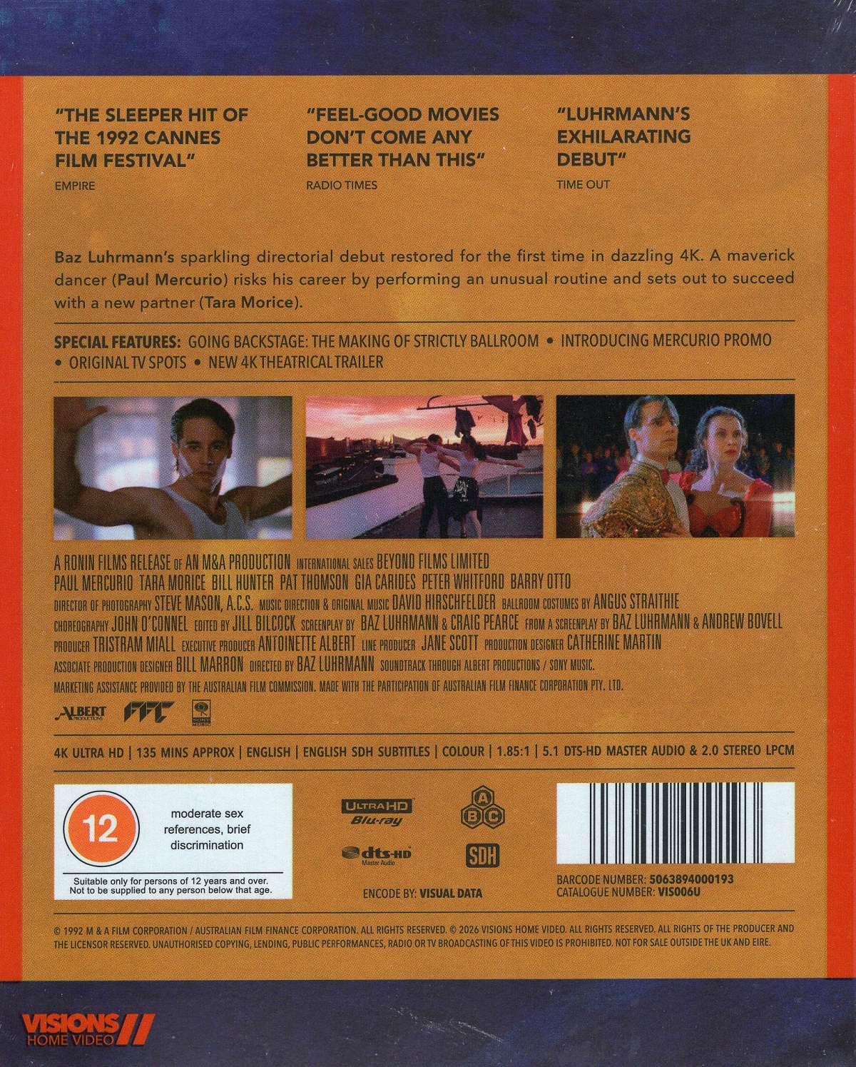 Strictly Ballroom  (ej svensk text) (4K Ultra HD) - 2