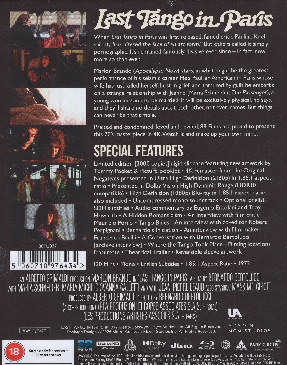 Last Tango In Paris (Limited Edition) (ej svensk text) (4K Ultra HD + Blu-ray) - 2