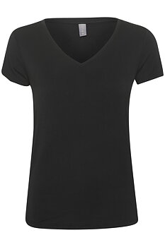 CUpoppy V-neck T-Shirt Black