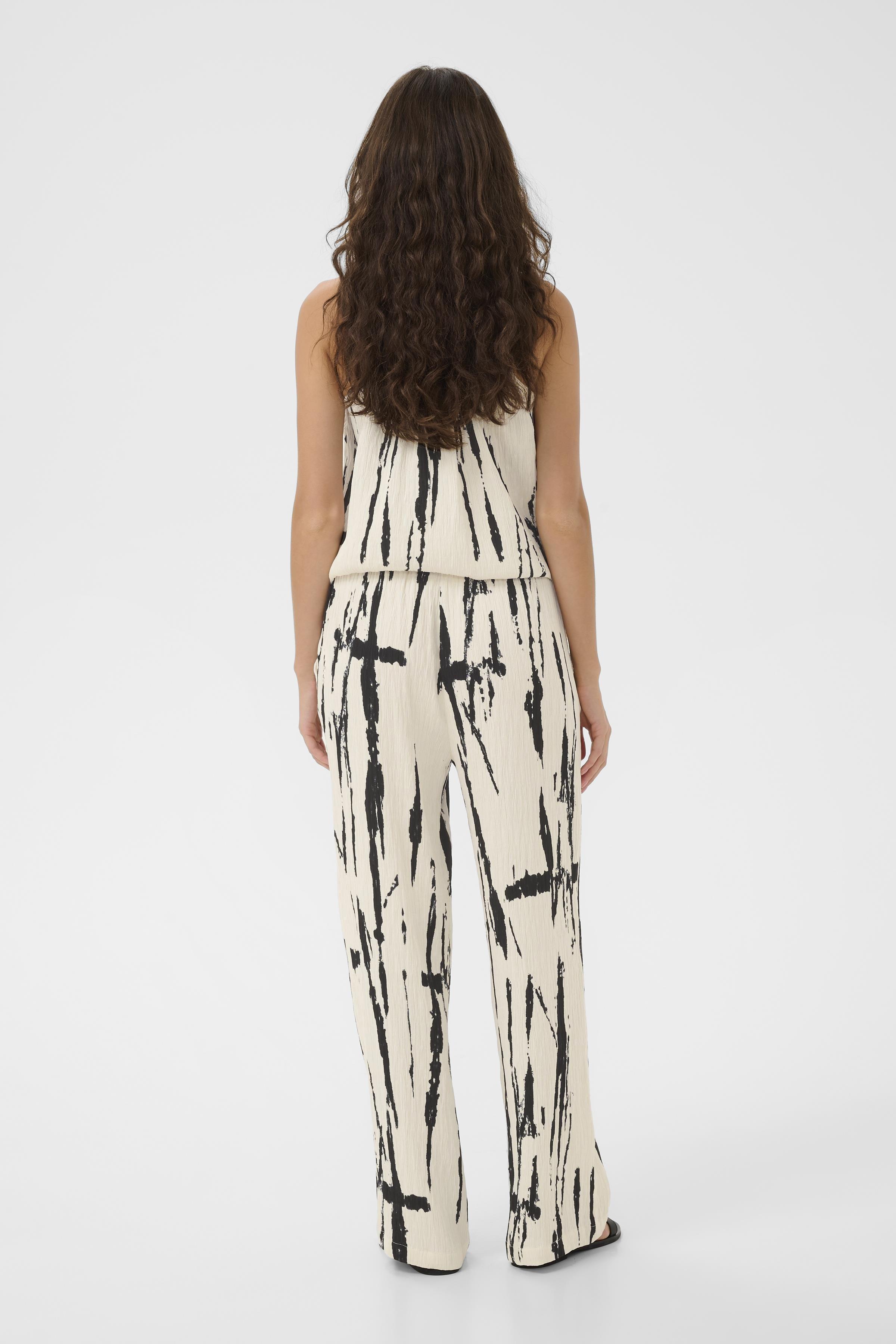 CUora Pants White/Black Mix - 5