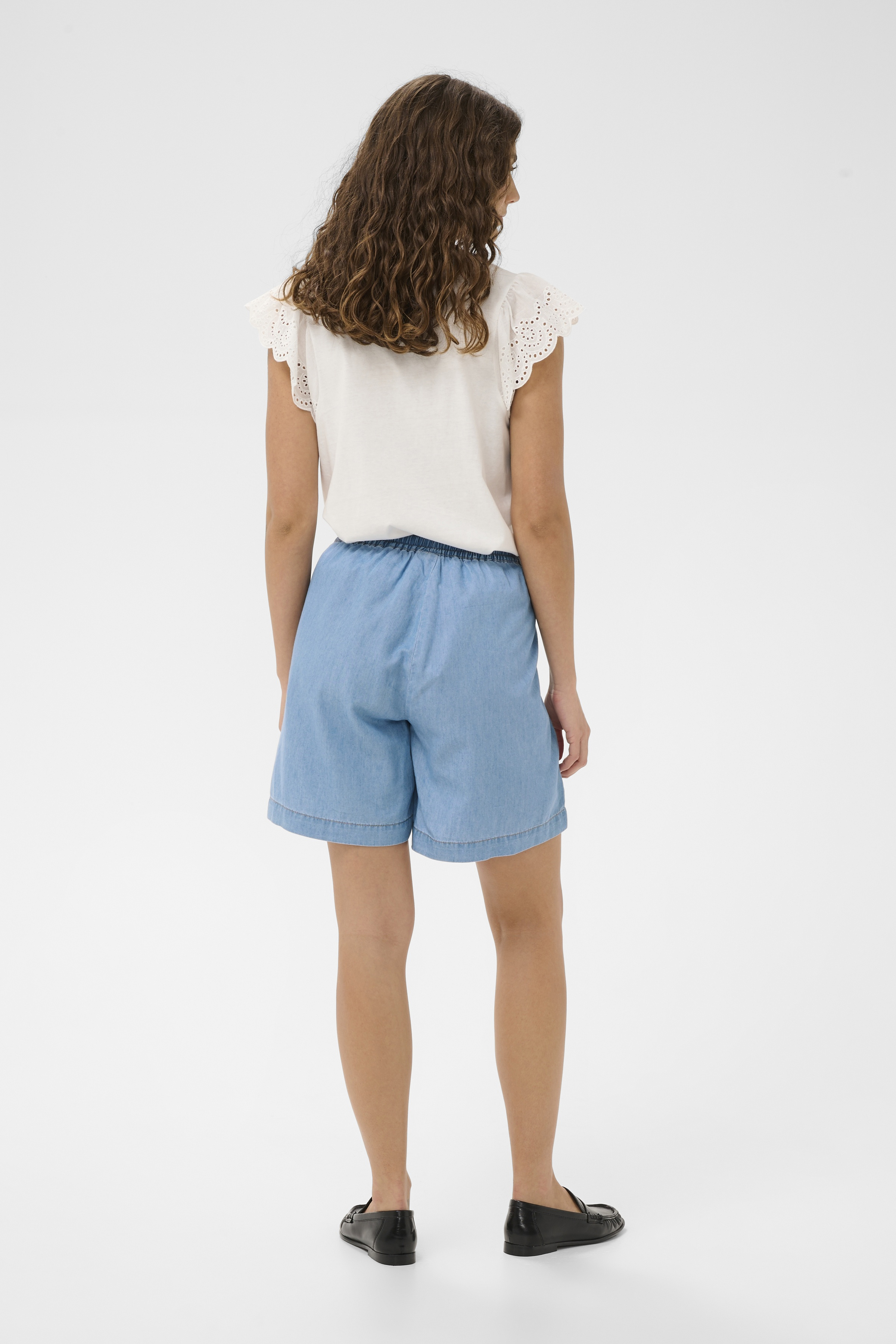 CUaulina Shorts Light Blue Wash - 5