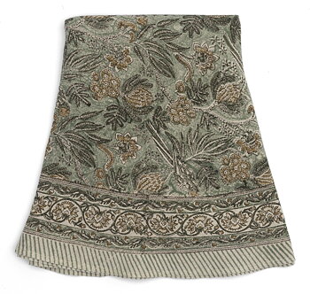 Chamois Rund Linneduk Parrot Sea Foam 