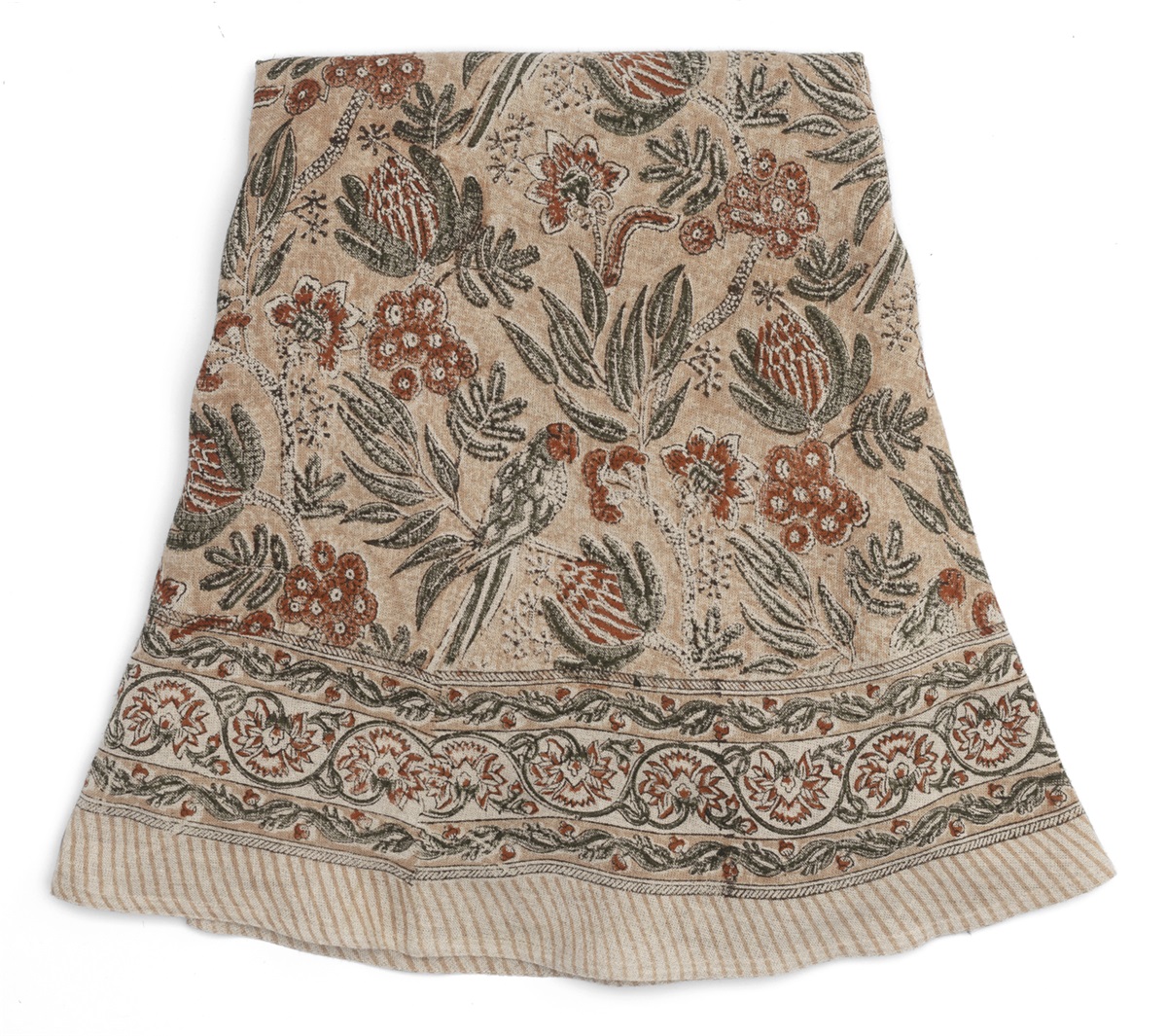Chamois Rund Linneduk Parrot Dusty Peach 