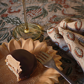Chamois Linneservetter Cypress Parrot Dusty Peach 50x50cm - 2p - 2