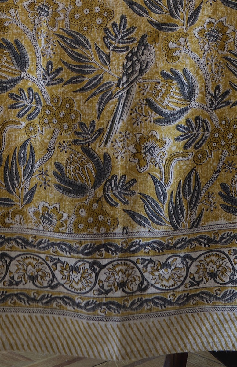 Chamois Rund Linneduk Parrot Ochre 