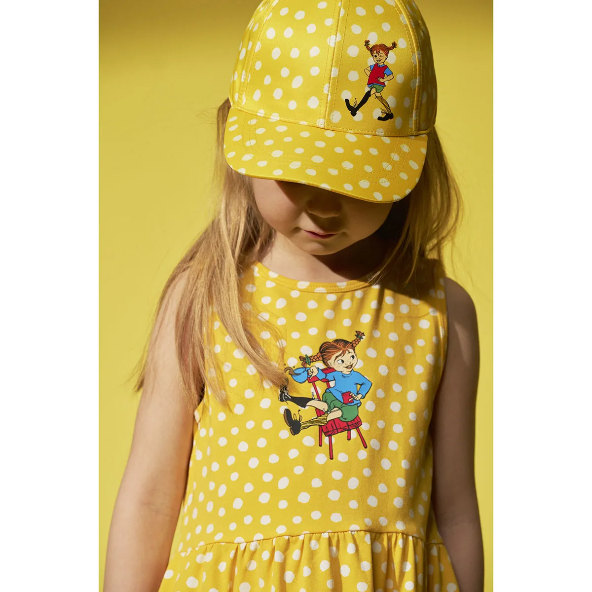 Pippi keps - Prickigt, gul 48/50 - 4