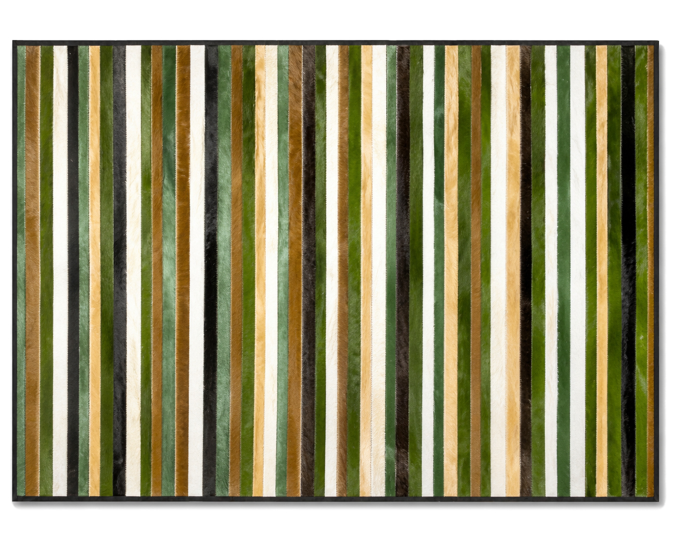 Patchwork-lederkleed in boskleuren - 160 x 220 cm