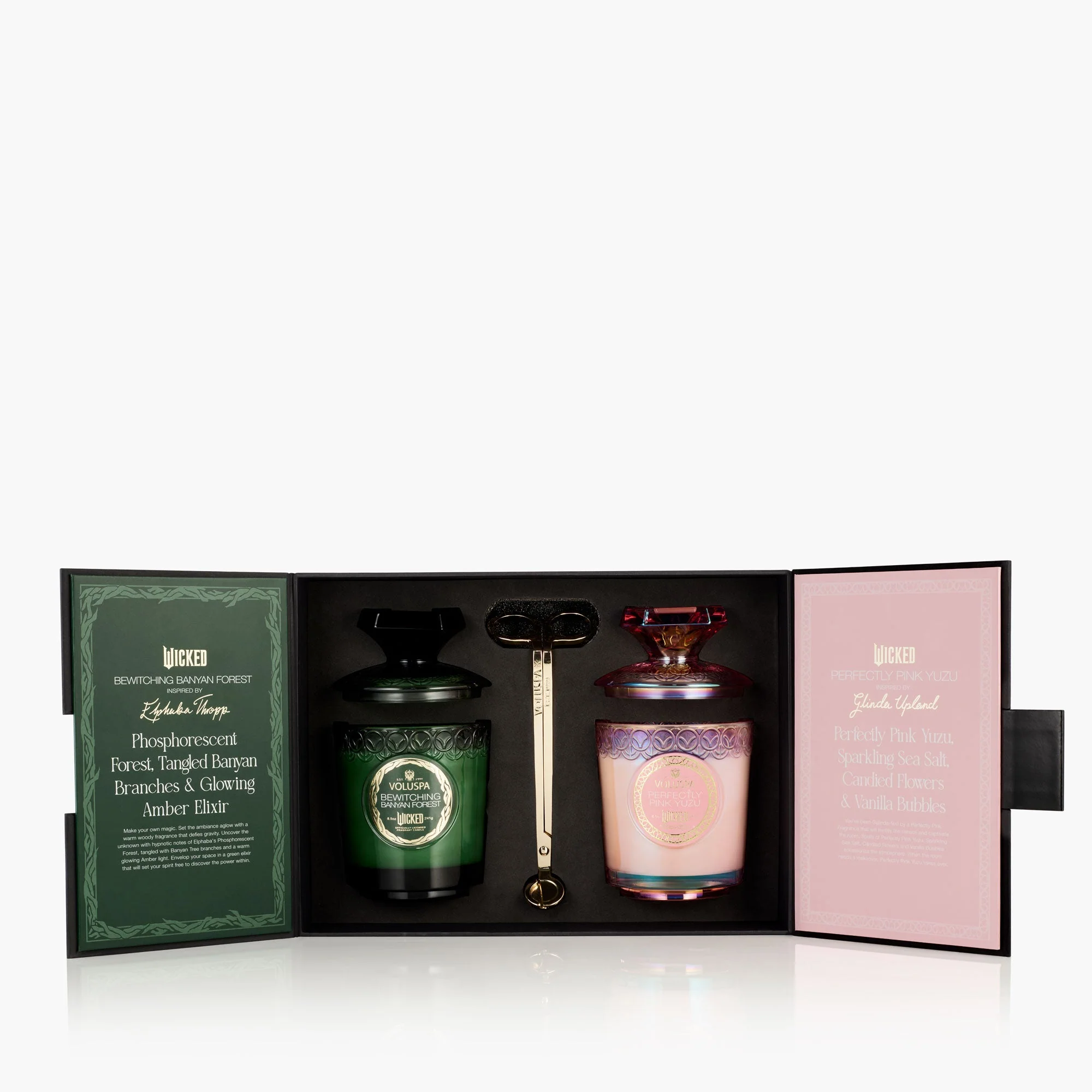 Voluspa Wicked Gift Set Pink Goes Good With Green Candle gift - 2