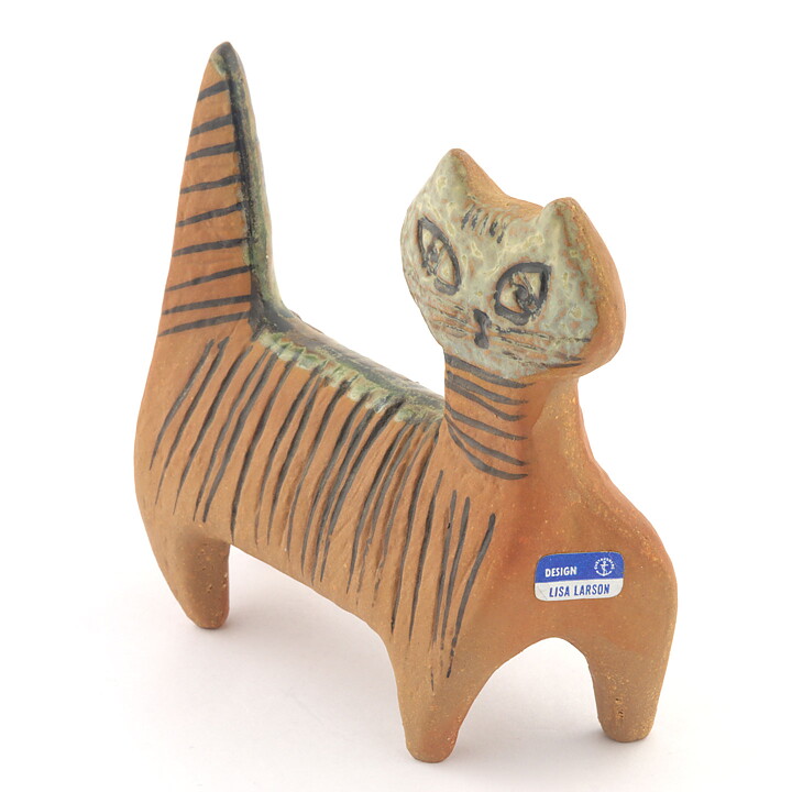 Lisa Larson (Small Zoo 1955) Sassy Standing Cat 12/10 cm (2)