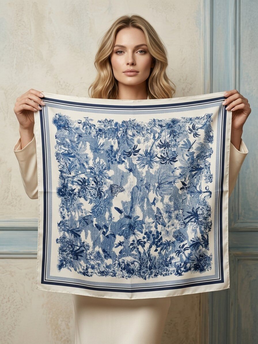 Scarf mini blue - 2