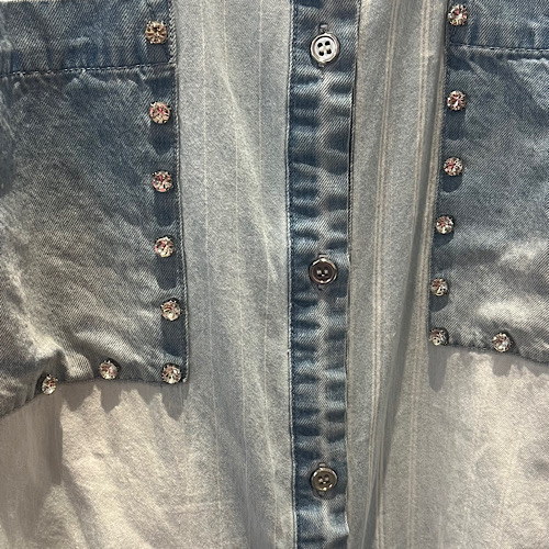 Jeansskjorta bling / Loveforever - 2