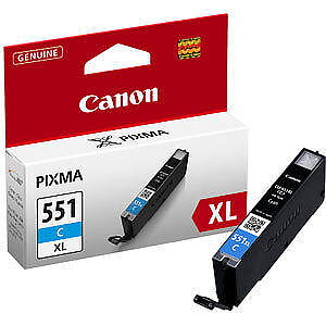 Canon CLI 551C XL Cyan 665 sider Blækbeholder 6444B001
