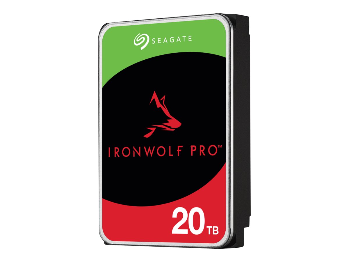 Seagate IronWolf Pro Hårddisk ST20000NE000 20TB 3,5" SATA-600 7200rpm Fabriksrecertifierad