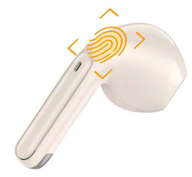Dudao U18 Trådløs Ægte trådløse øretelefoner Bluetooth 5.1 - White - 2