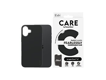 PanzerGlass CARE by Fashionable Case Black w. MagSafe iPhone 16 Plus Beskyttelsescover Sort Apple iPhone 16 Plus