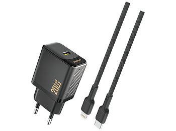 Dudao A26LEU Adapter 20Watt 1xUSB-C (1m USB-C to Lightning cable included) Sort