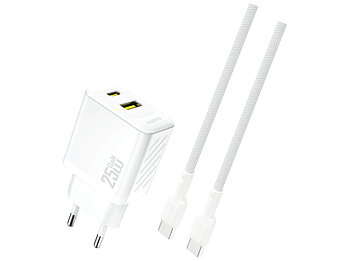 Dudao A26TCEU Adapter 25Watt 1xUSB-C 1xUSB-A (1m USB-C to USB-C included) Hvid