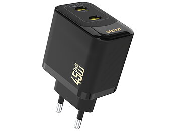 Dudao A28PEU Adapter 45Watt 2xUSB-C Sort