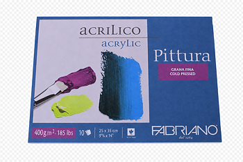 Pittura akrylblock 400 gram 25x35 cm