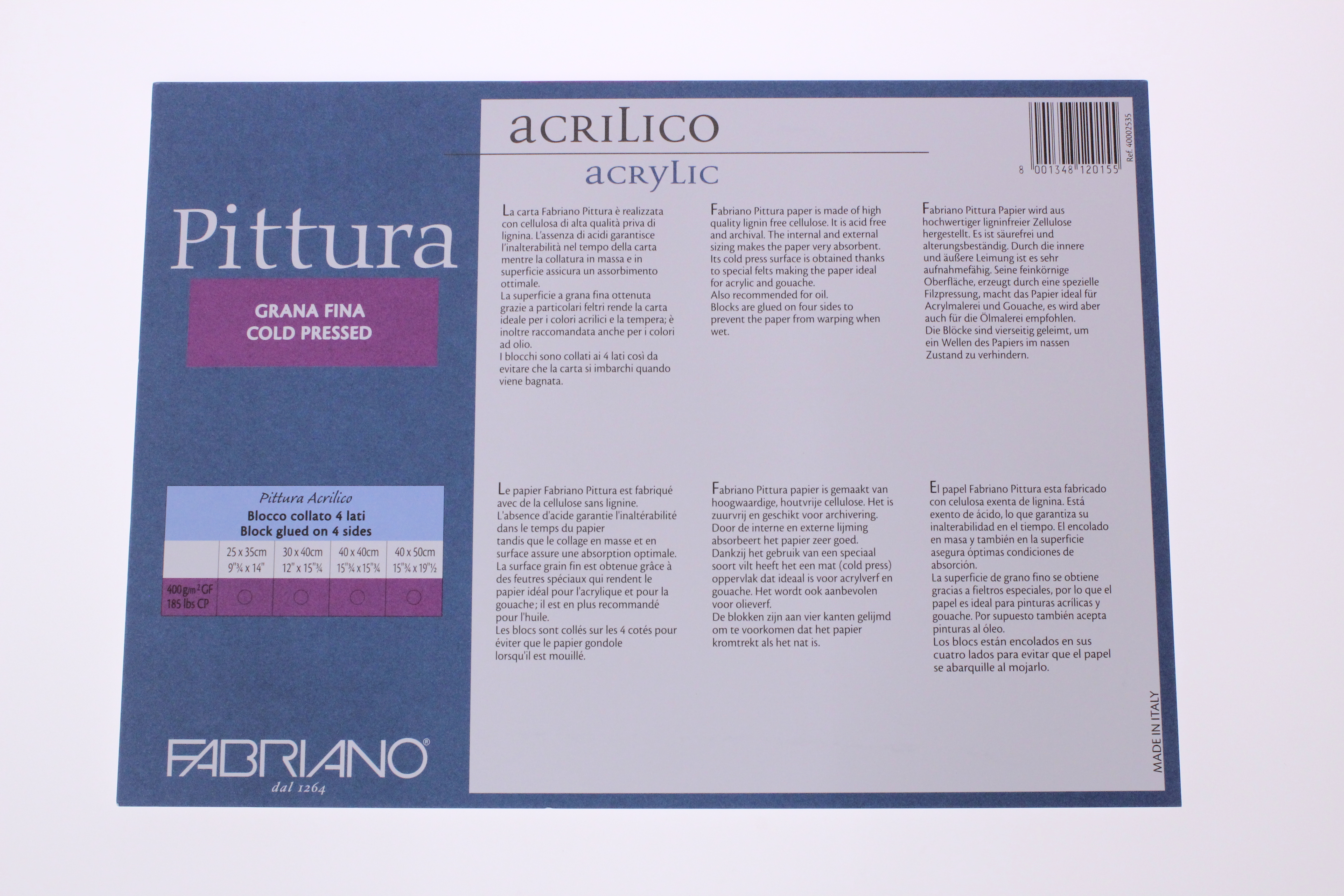 Pittura akrylblock 400 gram 25x35 cm - 4