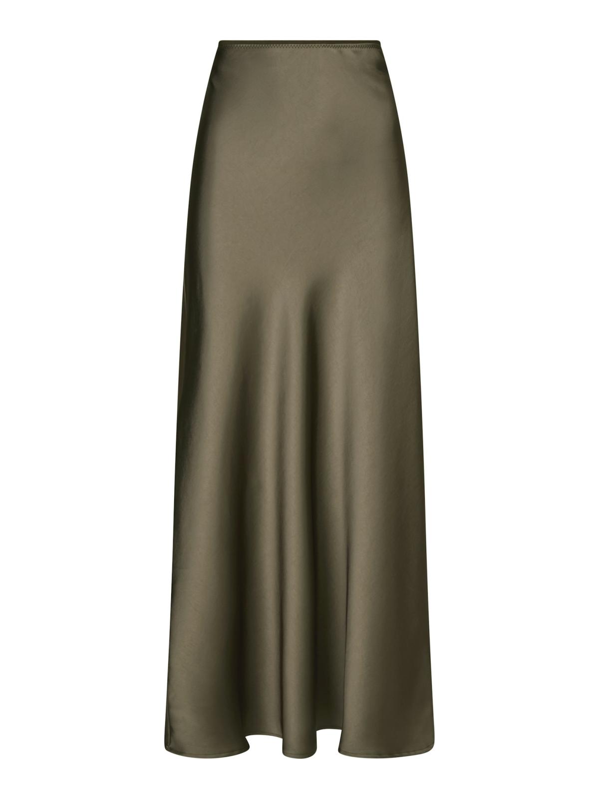 Neo Noir Vicky  Heavy Sateen  Skirt,  Cold Army - 2