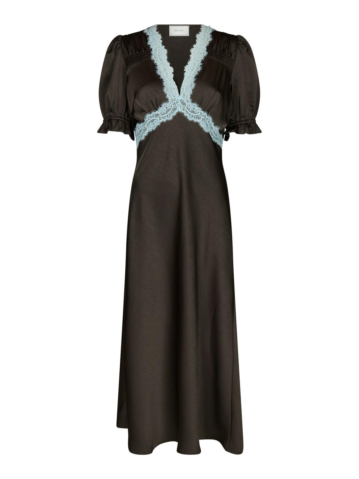 Neo Noir Vipe Lace Maxi Dress, Dark Brown