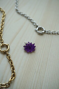 Mini pendant purple lotus