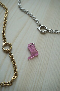 Mini pendant mirror pink boot