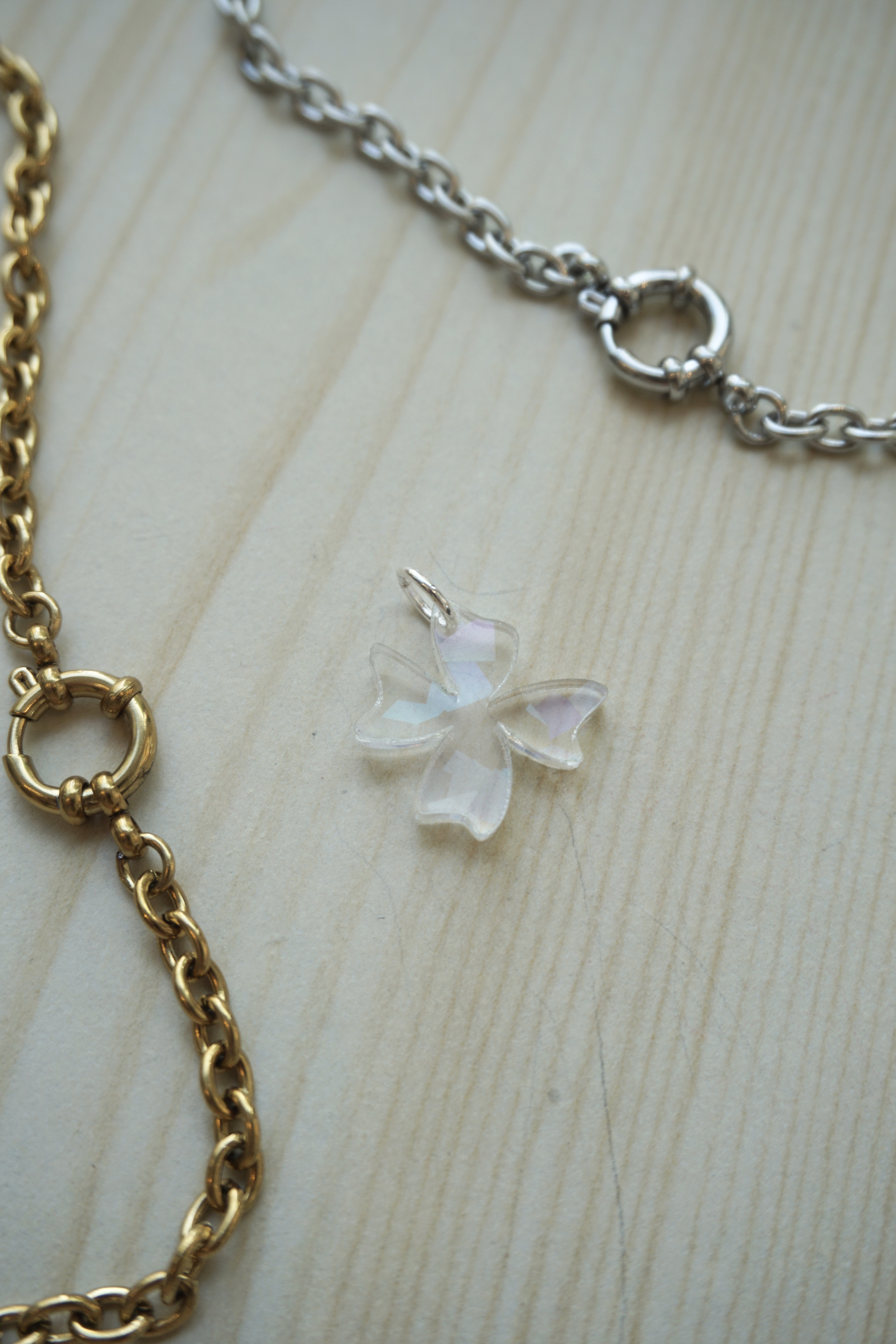 Mini pendant summer flower iridescent