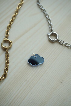 Mini pendant mirror blue cloud
