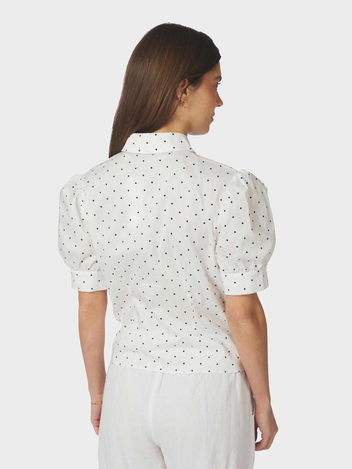 Neo Noir Frannie Dot Shirt, Off White - 6