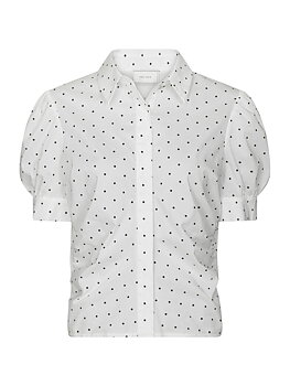Neo Noir Frannie Dot Shirt, Off White