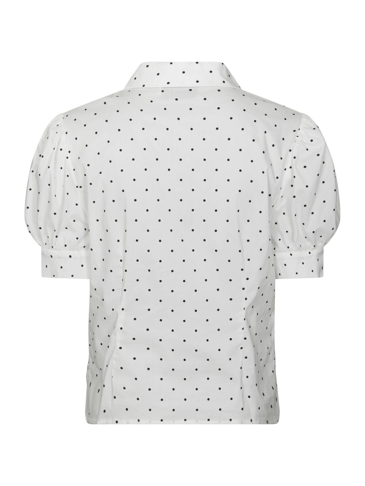 Neo Noir Frannie Dot Shirt, Off White - 4