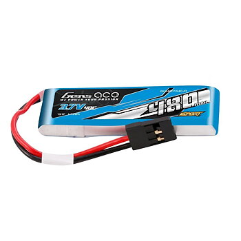 GensAce 480mAh 1S 3.7V 40C Lipo Battery (F3K)