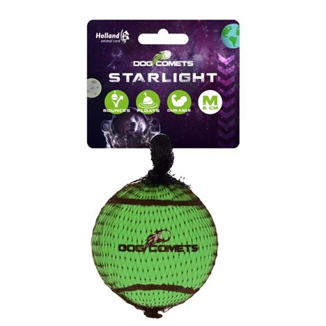 Hundleksak Dog Comets Starlight Tennisboll Ø 6cm Medium Grön