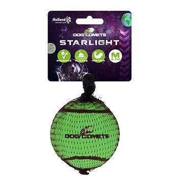 Hundleksak Dog Comets Starlight Tennisboll Ø 6cm Medium Grön