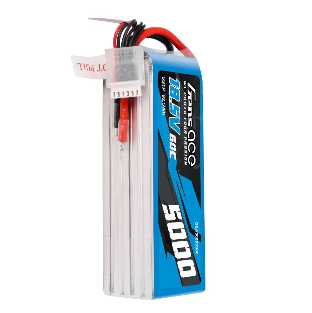 GensAce 5000mAh 18.5V 60C 5S1P Lipo Battery Pack (F3A) - 3